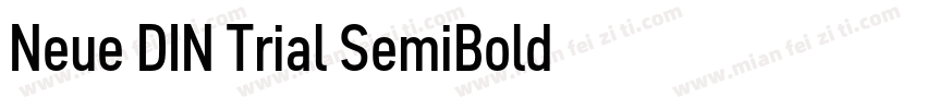 Neue DIN Trial SemiBold字体字体转换